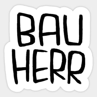 German Handwerker, Bauherr Sticker